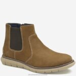 Shoes Brown Oiled Nubuck XB6RX1326 Johnston & Murphy Boy Big Kid Holden Chelsea Boot