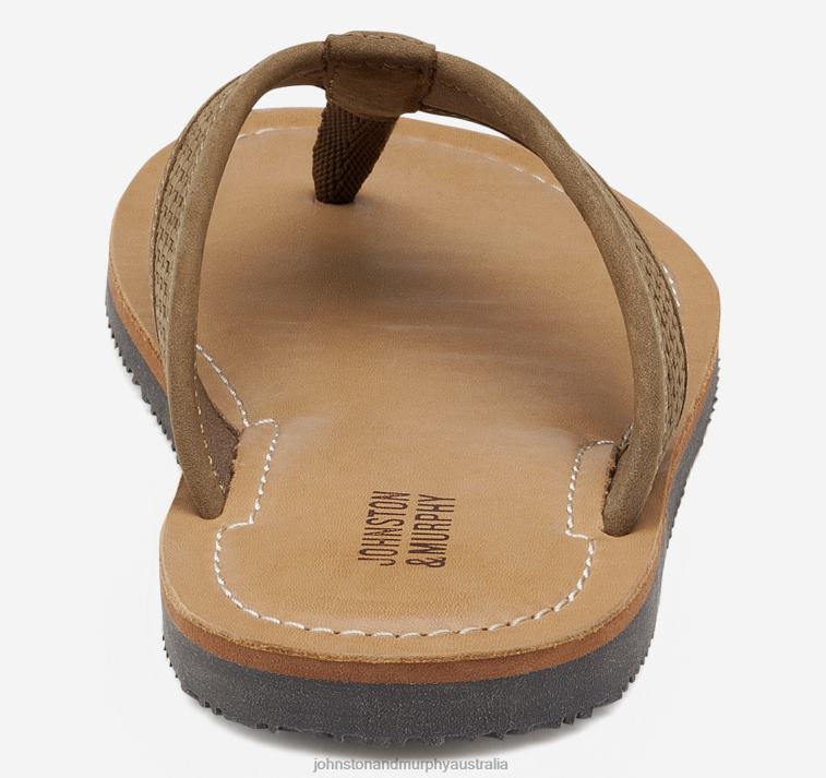 Shoes Brown Oiled Nubuck XB6RX1341 Johnston & Murphy Boy Big Kid Norris Thong - Image 3