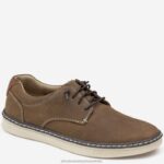 Shoes Brown Oiled Nubuck XB6RX1364 Johnston & Murphy Boy Little Kid McGuffey Plain Toe