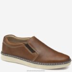 Shoes Brown Tumbled Full Grain XB6RX1336 Johnston & Murphy Boy Big Kid McGuffey Slip-On