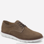 Shoes Brown Tumbled Nubuck XB6RX148 Johnston & Murphy Men Holden Plain Toe