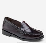 Shoes Burgundy Brush-Off Leather XB6RX1357 Johnston & Murphy Boy Big Kid Hayes Penny