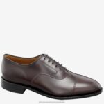 Shoes Burgundy Calfskin XB6RX315 Johnston & Murphy Men Melton Cap Toe