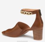 Shoes Cognac Calfskin XB6RX1203 Johnston & Murphy Women Evelyn Chain Sandal - Image 2