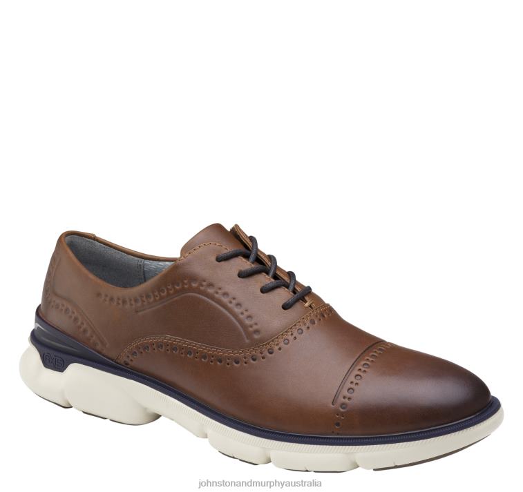 Shoes Cognac Full Grain XB6RX324 Johnston & Murphy Men XC4 Tanner Cap Toe - Image 5