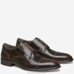Shoes Cognac Italian Calfskin XB6RX322 Johnston & Murphy Men Flynn Cap Toe