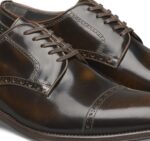 Shoes Cognac Italian Calfskin XB6RX322 Johnston & Murphy Men Flynn Cap Toe - Image 5