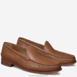 Shoes Cognac Sheepskin XB6RX286 Johnston & Murphy Men Baldwin Venetian