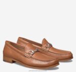 Shoes Cognac Sheepskin XB6RX288 Johnston & Murphy Men Baldwin Bit