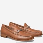 Shoes Cognac Sheepskin XB6RX288 Johnston & Murphy Men Baldwin Bit