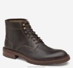 Shoes Dark Brown Full Grain XB6RX336 Johnston & Murphy Men Barrett Plain Toe Boot
