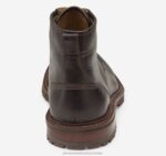 Shoes Dark Brown Full Grain XB6RX336 Johnston & Murphy Men Barrett Plain Toe Boot - Image 3