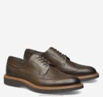 Shoes Dark Brown Italian Calfskin XB6RX198 Johnston & Murphy Men Jameson Longwing