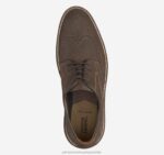 Shoes Dark Brown Nubuck XB6RX265 Johnston & Murphy Men Upton Embossed Wingtip - Image 2