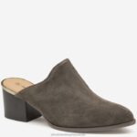 Shoes Dark Gray Suede XB6RX1250 Johnston & Murphy Women Trista Mule
