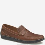 Shoes Dark Tan Full Grain XB6RX99 Johnston & Murphy Men Emmett Penny