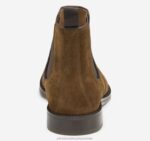 Shoes Dark Tan Suede XB6RX374 Johnston & Murphy Men Meade Chelsea Boot - Image 3