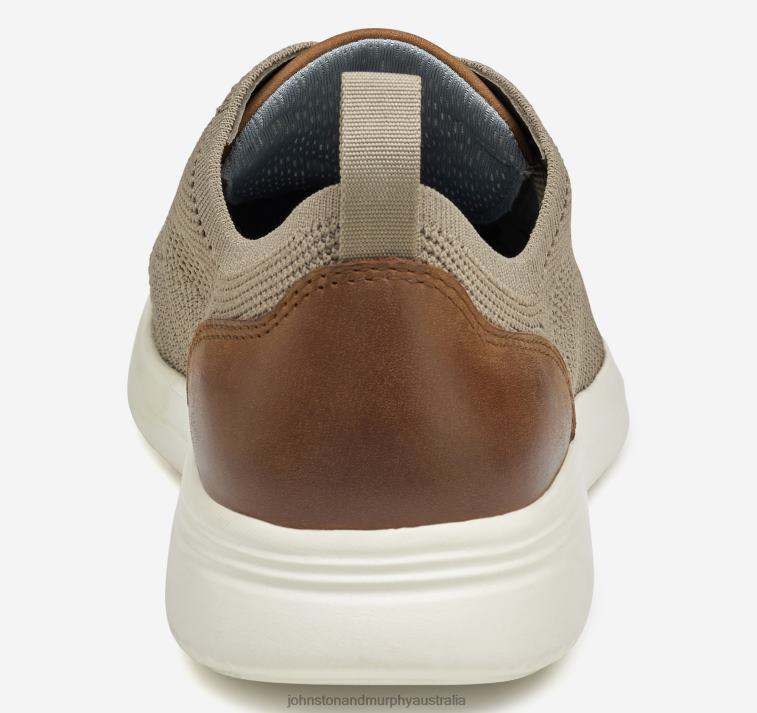 Shoes Dark Taupe Knit XB6RX11 Johnston & Murphy Men Amherst Knit U-Throat - Image 3