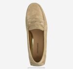 Shoes Gold Metallic Kid Suede XB6RX1271 Johnston & Murphy Women Maggie Penny - Image 2
