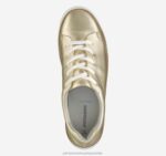 Shoes Gold Metallic Sheepskin XB6RX1257 Johnston & Murphy Women Callie Lace-to-Toe - Image 4