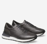 Shoes Graphite Italian Calfskin XB6RX355 Johnston & Murphy Men Briggs Perfed U-Throat