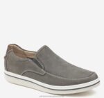 Shoes Gray Embossed Tumbled Nubuck XB6RX177 Johnston & Murphy Men Bowling Moc Venetian