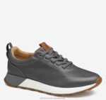 Shoes Gray Full Grain XB6RX327 Johnston & Murphy Men Kinnon Perfed Jogger