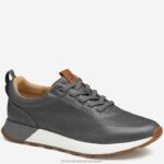 Shoes Gray Full Grain XB6RX327 Johnston & Murphy Men Kinnon Perfed Jogger
