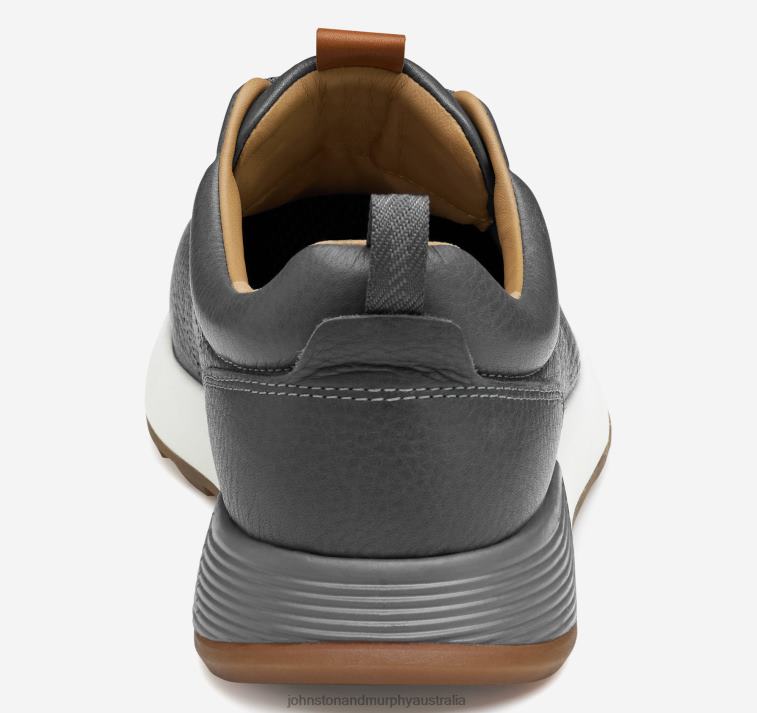 Shoes Gray Full Grain XB6RX327 Johnston & Murphy Men Kinnon Perfed Jogger - Image 3