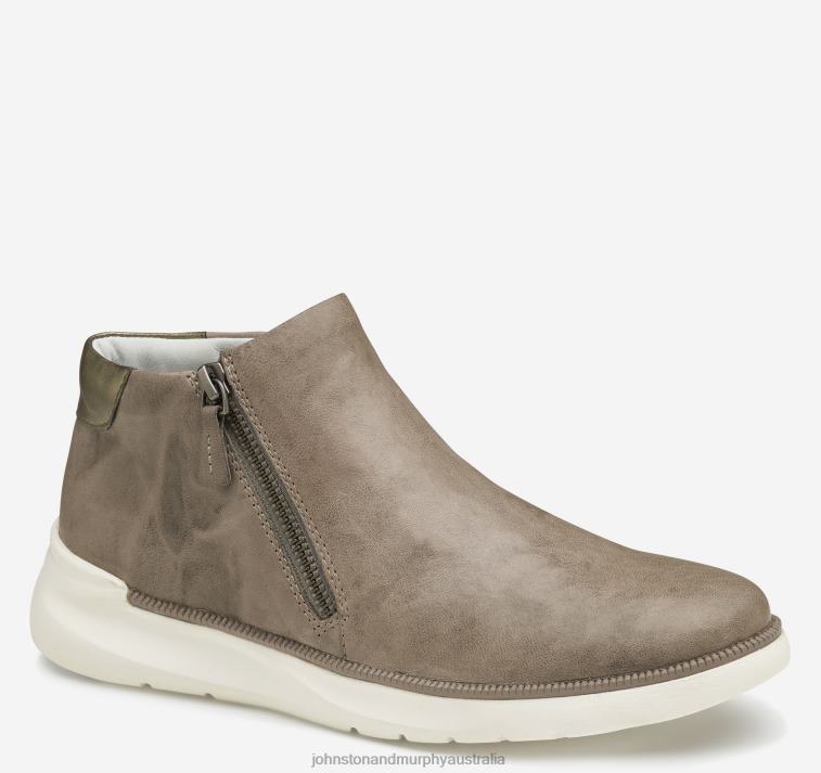 shoes_gray_italian_washed_sheepskin_xb6rx1260_johnston_murphy_women_emery_zip_bootie.jpg Shoes Gray Italian Washed Sheepskin XB6RX1260 Johnston & Murphy Women Emery Zip Bootie - Image 1