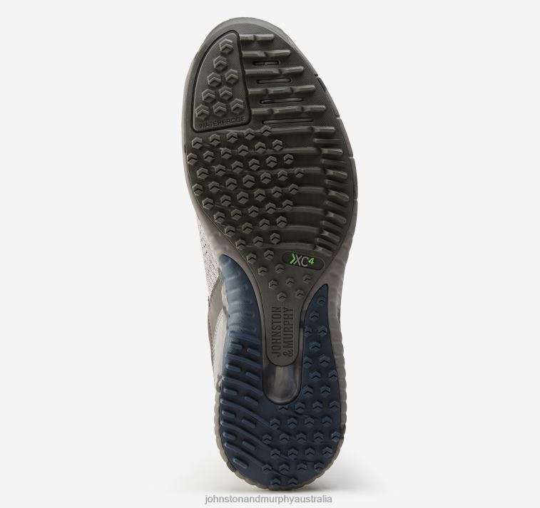 Shoes Gray Knit XB6RX122 Johnston & Murphy Men XC4 H2-Sport Hybrid Knit U-Throat - Image 4