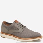 Shoes Gray Knit XB6RX161 Johnston & Murphy Men Upton Knit Plain Toe