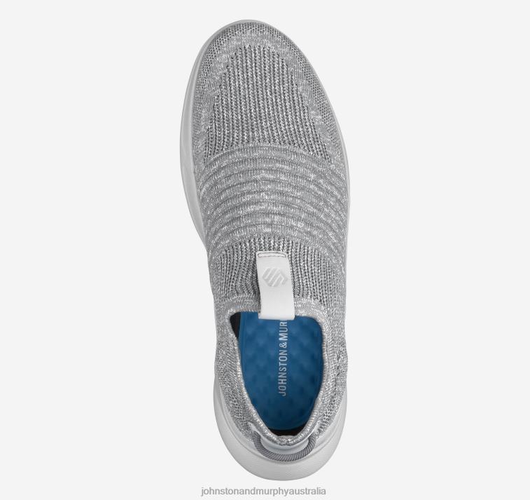 Shoes Gray Knit XB6RX16 Johnston & Murphy Men Escape Knit Slip-On - Image 2