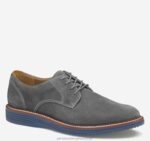 Shoes Gray Nubuck XB6RX103 Johnston & Murphy Men Upton Plain Toe