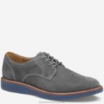 Shoes Gray Nubuck XB6RX103 Johnston & Murphy Men Upton Plain Toe