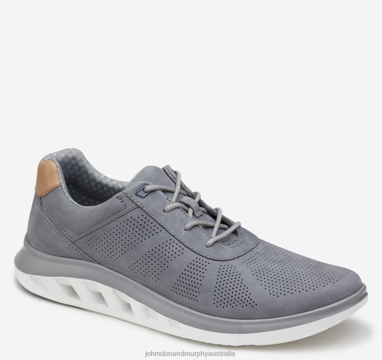shoes_gray_nubuck_xb6rx132_johnston_murphy_men_activate_u_throat.jpg Shoes Gray Nubuck XB6RX132 Johnston & Murphy Men Activate U-Throat - Image 1
