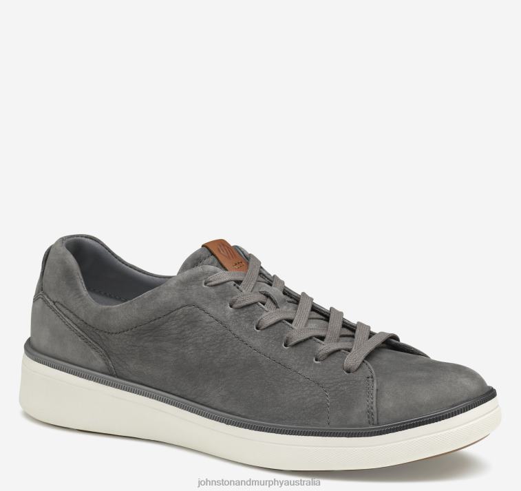 Shoes Gray Nubuck XB6RX172 Johnston & Murphy Men XC4 Foust Lace-to-Toe - Image 1