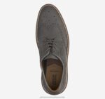 Shoes Gray Nubuck XB6RX245 Johnston & Murphy Men Upton Embossed Wingtip - Image 2
