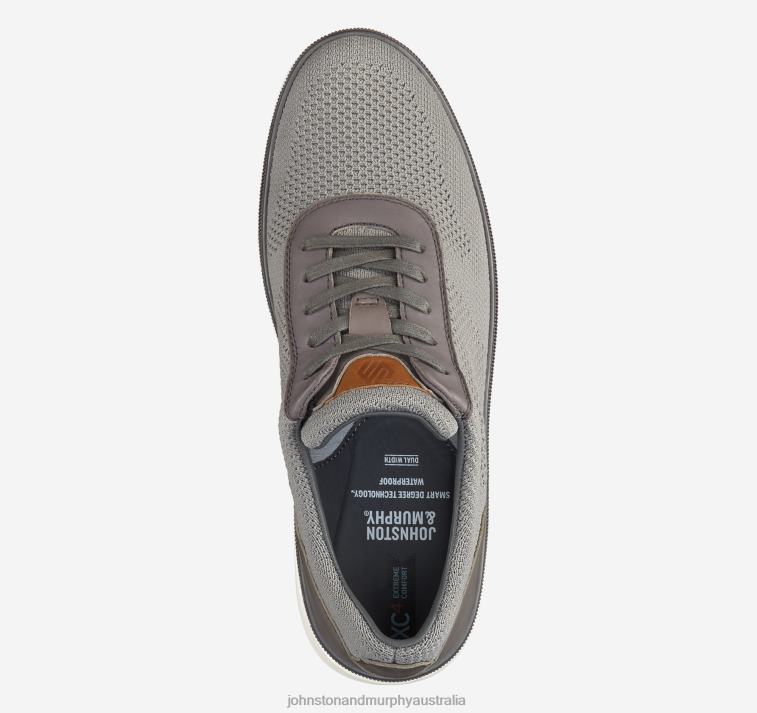 Shoes Gray Recycled Knit XB6RX156 Johnston & Murphy Men XC4 Foust Knit U-Throat - Image 2