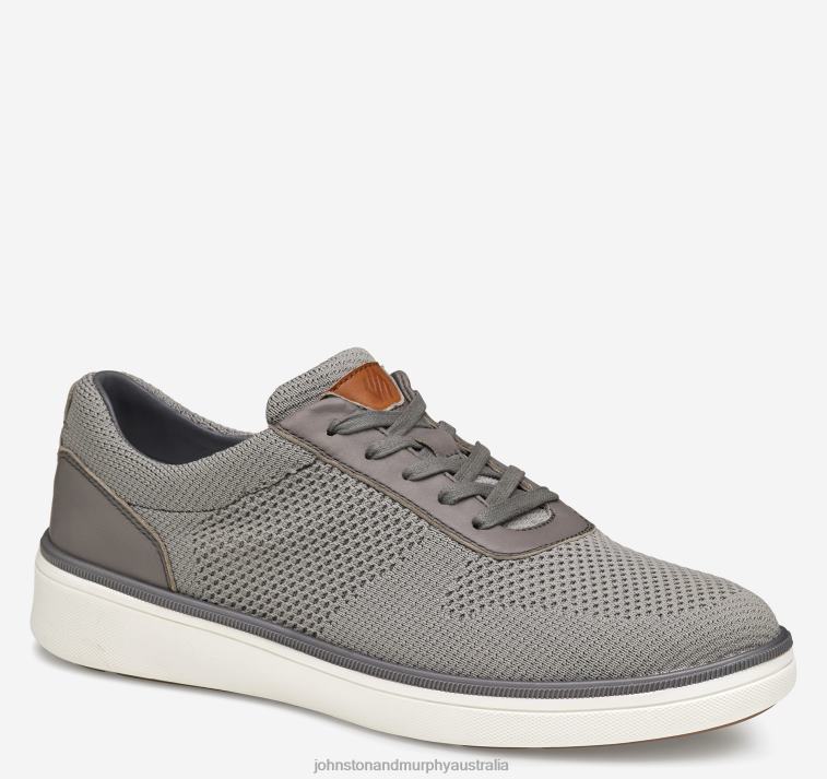 Shoes Gray Recycled Knit XB6RX156 Johnston & Murphy Men XC4 Foust Knit U-Throat - Image 1