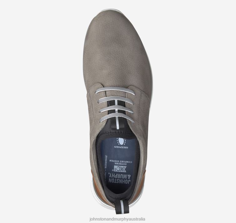 Shoes Gray Waterproof Nubuck XB6RX290 Johnston & Murphy Unisex XC4 Prentiss Plain Toe - Image 2