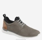 Shoes Gray Waterproof Nubuck XB6RX290 Johnston & Murphy Unisex XC4 Prentiss Plain Toe