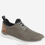 Shoes Gray Waterproof Nubuck XB6RX290 Johnston & Murphy Unisex XC4 Prentiss Plain Toe