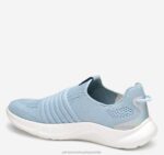 Shoes Light Blue Knit XB6RX1190 Johnston & Murphy Women Escape Knit Slip-On - Image 2