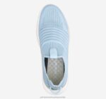 Shoes Light Blue Knit XB6RX1190 Johnston & Murphy Women Escape Knit Slip-On - Image 4
