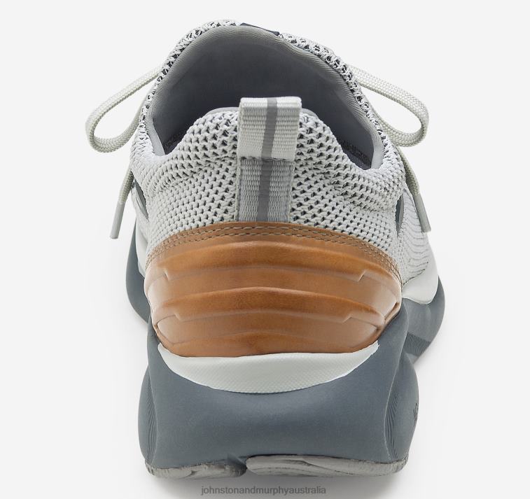 Shoes Light Gray Knit/Full Grain XB6RX5 Johnston & Murphy Men XC4 TR1-Sport Hybrid - Image 3