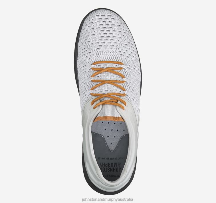 Shoes Light Gray Knit/Light Gray Neoprene XB6RX139 Johnston & Murphy Men Activate Knit U-Throat - Image 2
