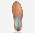 Shoes Light Tan Washed Sheepskin XB6RX1219 Johnston & Murphy Women Emery Zip Sneaker - Image 4