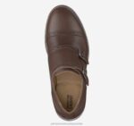 Shoes Mahogany Full Grain XB6RX1353 Johnston & Murphy Boy Big Kid Conard Double-Buckle Monk Strap - Image 2