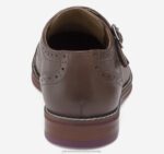 Shoes Mahogany Full Grain XB6RX1353 Johnston & Murphy Boy Big Kid Conard Double-Buckle Monk Strap - Image 3